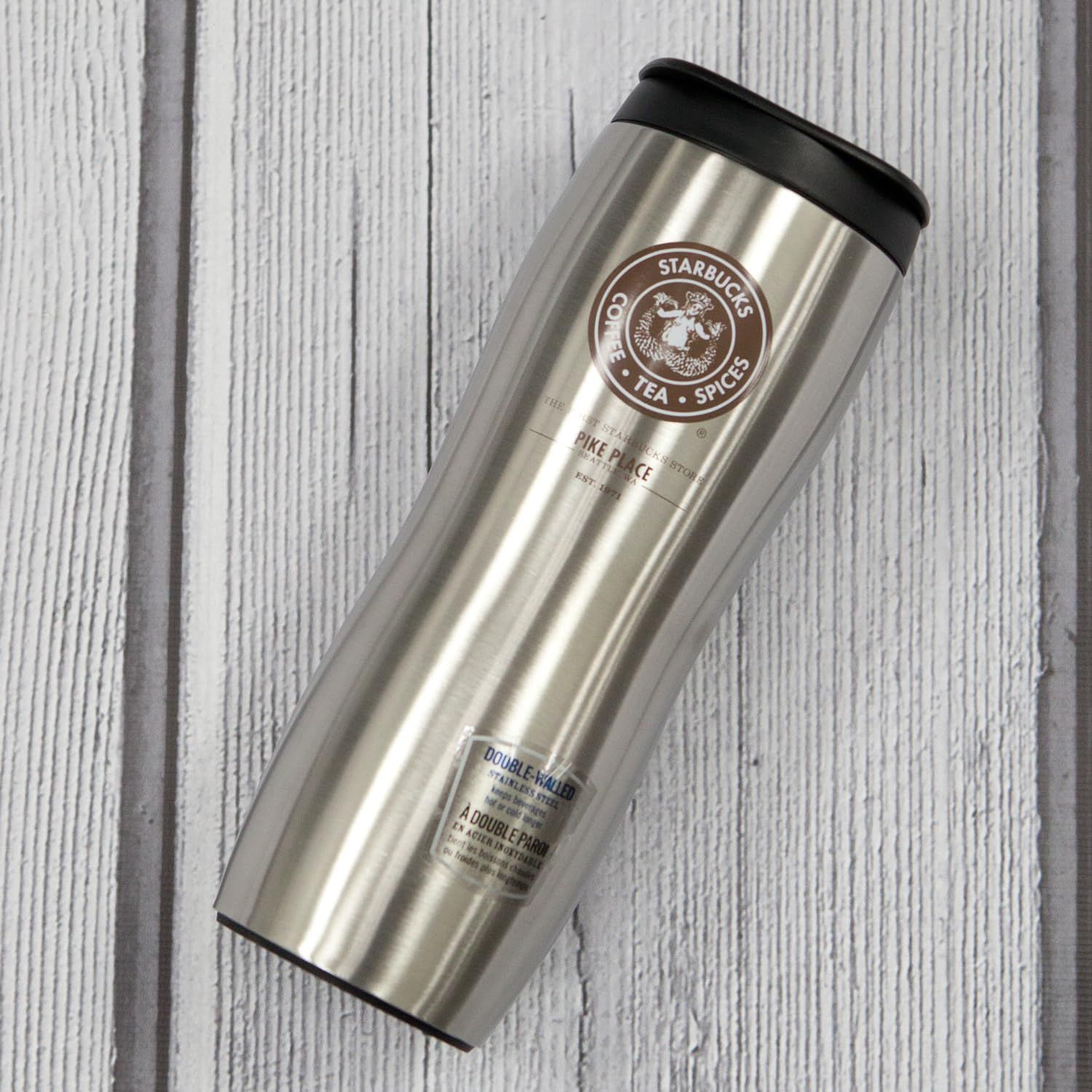 Silver Starbucks The First Store Pike Place Concord Stainless Steel Tumber (2 Pack) | 390-XQZDEO