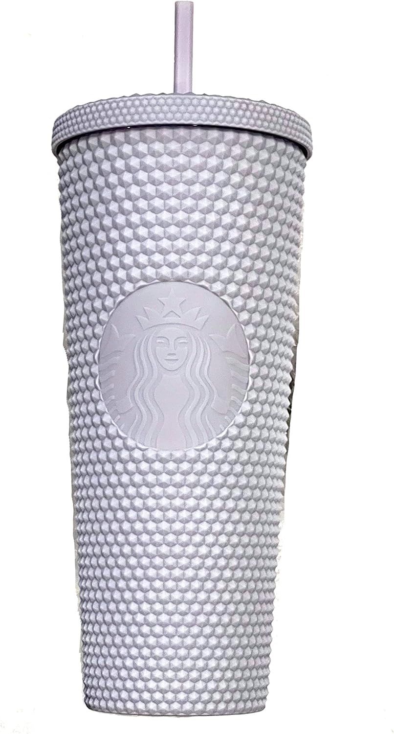 White Starbucks 2021 Holiday Bling Studded Cold Cup Tumbler 24oz | 137-NWMDRE