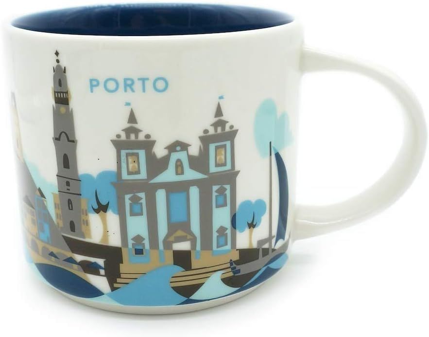 White Starbucks Porto (Portugal) You Are Here Yah Coffee Mug | 261-YTVOLW