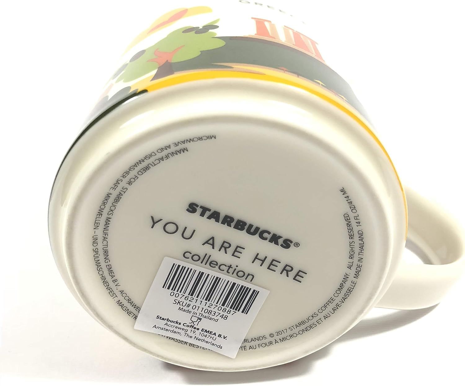 White Starbucks You Are Here' Yah City Mug - Greece. | 083-GOUTPB