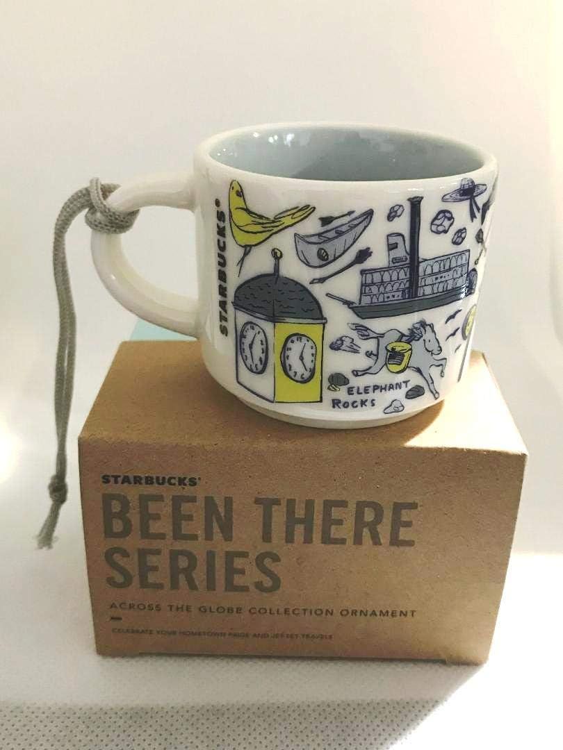 White / Blue Starbucks Missouri Been There Series Across The Globe Collection Demitasse Espresso Coffee Mug Cup Ornament | 504-XNAGLY